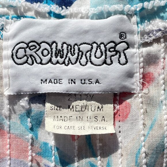 Vintage 1970s Floral Button-Up Housecoat Dress / Duster Robe / Caftan / Medium - Picture 5 of 13